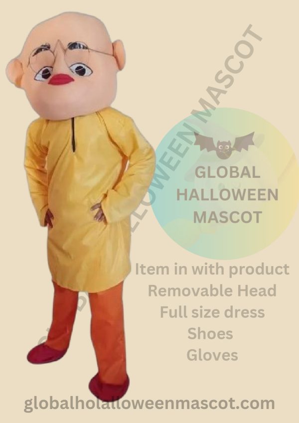 GLOBAL HALLOWEEN MASCOT High-Quality Smart Patlu Mascot Costume - Image 2