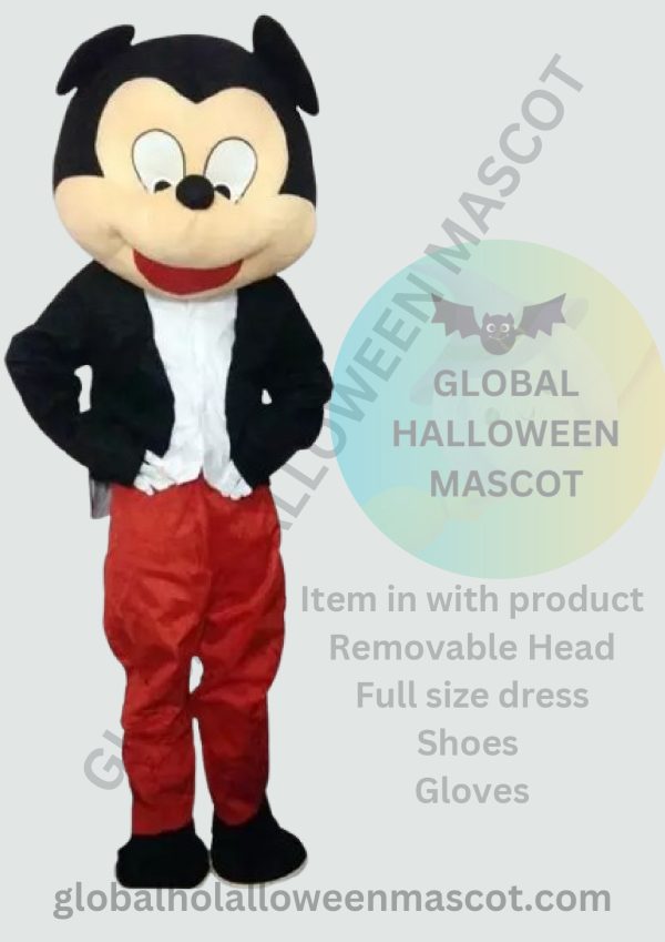 GLOBAL HALLOWEEN MASCOT High-Quality Smart Mickey Mouse Mascot Costume - Image 2