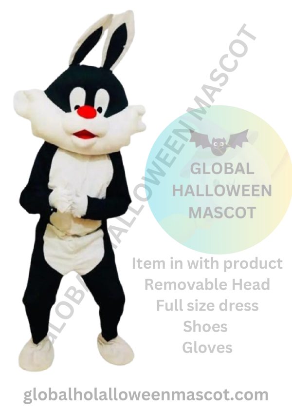 GLOBAL HALLOWEEN MASCOT High-Quality Smart Cat Mascot Costume