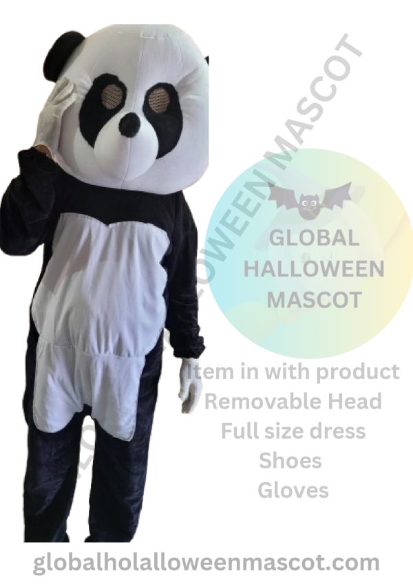 GLOBAL HALLOWEEN MASCOT High-Quality Smart Panda Mascot Costume