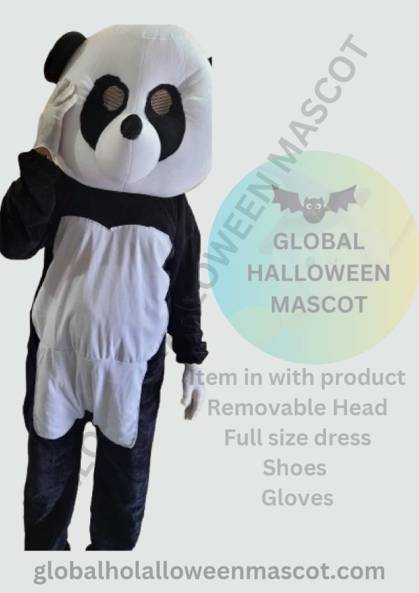 GLOBAL HALLOWEEN MASCOT High-Quality Smart Panda Mascot Costume - Image 2